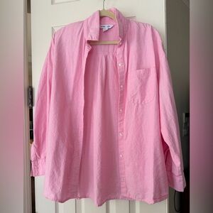 Old Navy pink The boyfriend shirt size M
